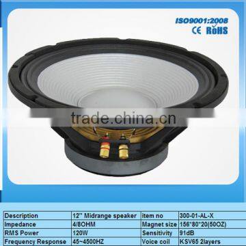 High quality professional speaker 120W speaker 12inch subwoofer midrange speaker