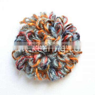 wool thread flower shoes ornament WPH-1244