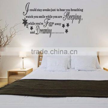 Custom waterproof PP Decorative pvc wall sticker