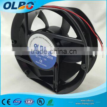 DC Brushless Cooling Fan 172x150x51mm 12V 24V 48V 3/5/7Blades 17251 Semicircle DC Fan