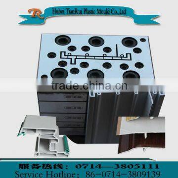 u shape upvc plastic material extrusion window profile coextrusion mould