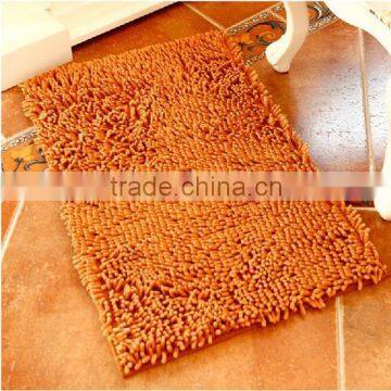 Cheap Price Home Textile Microfiber Polyester Clean Plain Floor Mat / Chenille Floor Mat photo-3