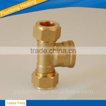 brass fitting for three way thread connector/brass fittings