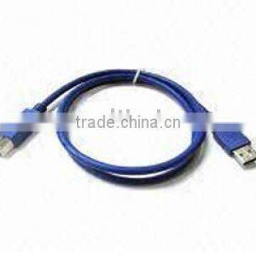 USB 3.0 AM/BM Cable, Can Provide 10 Times Data Transfer Speed than USB 2.0