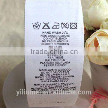 Customized wash label hang tag label