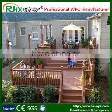 Anti-slip and Weather Resistant Outdoor Wood Compoiste Decking Floor photo-4