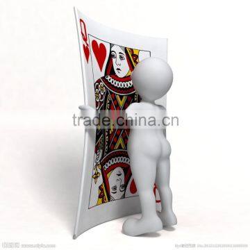 PLASTIC CASINO POKER CARD