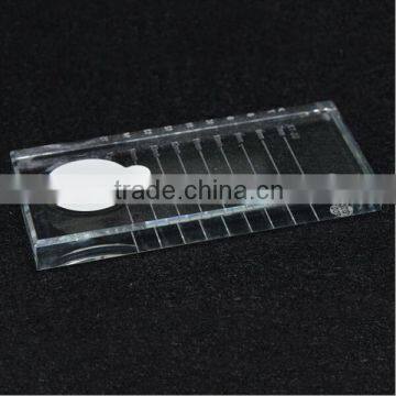 Prime Silk Eyelash Extnsions Glass Lash Holder Glue Pallet Crystal U-Shaped Plate Eyelash