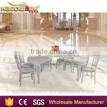 New Design Sound Induction LED Stainless Steel Base High Gloss Top Banquet Table photo-2