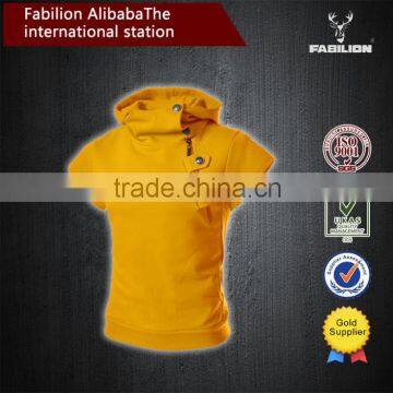 new hot sale cultivating men's short sleeve hoodie