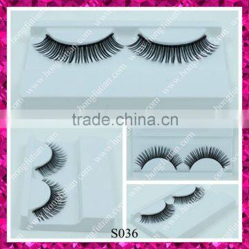 Unique style synthetic hair false eyelashes with private label