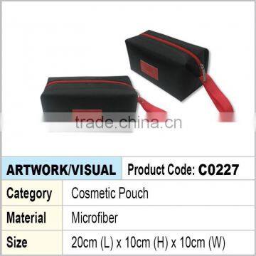 Microfiber Zipper Cosmetic Pouch