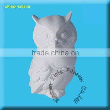 ceramic bisque owl money bank