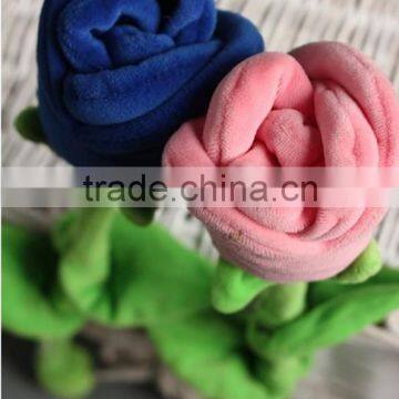 New hot custom beautiful plush rose for girl Valentine's day flowers