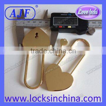 Big Heart Shape Brass Love Lock for Lovers Gift photo-4
