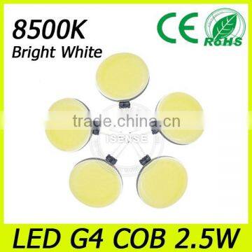 Car interior light high power led cob bulb g4 light auto part market in Guangzhou