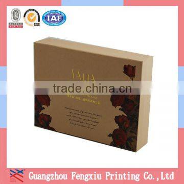 Waxed Cosmetic Packaging Slide Cardboard Box With Sponge