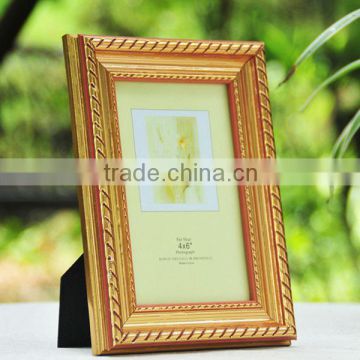 Decorative wood gold photo frame