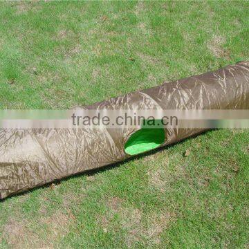 2 layers cat 190T polyester straight playing tunnel with crackle sound Made in CHINA