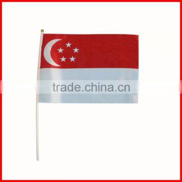 14*21cm Singapore country hand flag