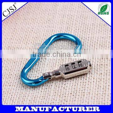 aluminium combination code number long shackle safe padlock