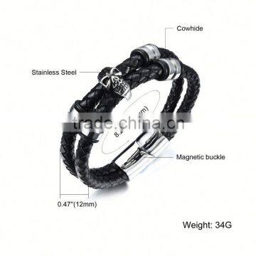 Fashion Bracelets 2016 Men Bracelet Making Supplies Leather Bracelet photo-6