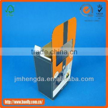 Made in China Custom Design Clear Plastic Flat Pack Paper Box With Good Quality