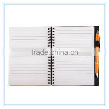 China Factory Sale pp Cover Notebook in Spiral Binding With Pen photo-5