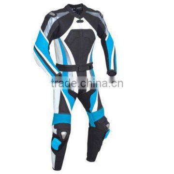 2-Pc Leather Motorcycle Racing Suit