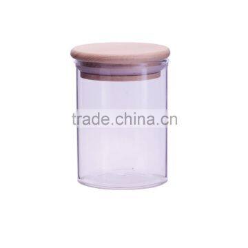 5oz heat-resistant glass apothecary jar with airtight seal wholesale