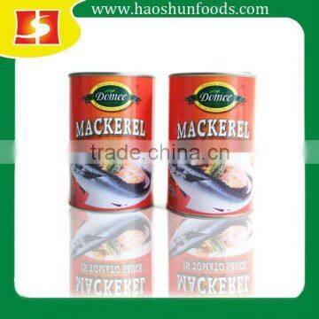 Canned Mackerel Fish in Tomato Sauce