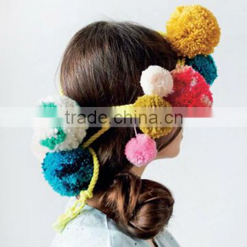 Cotton pompoms for decoration