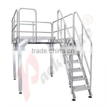 Work platform for granule liquid powder vertical form fill seal packaging machine, easy to assemble