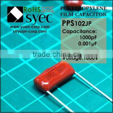 1000pF 1000VDC PPN 102J 1000VDC Polypropylene Film Capacitor photo-4