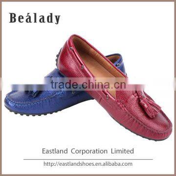 Hot sale fashion classic jelly beans low thick heel moccasin loafers women shoes