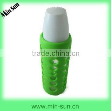 Custom FDA Silicone Feeder Cup Holder With OEM Logo/baby Cup Cover Silicone