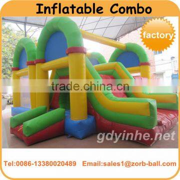 Hot sale commercial inflatable caslte combo with slide