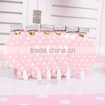 Baby Shower Pink Polka Dot Party Paper Tableware photo-3