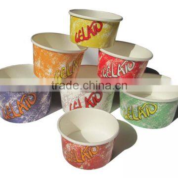 230ml Plastic Ice Cream Bowl Disposable Printed Cup photo-3