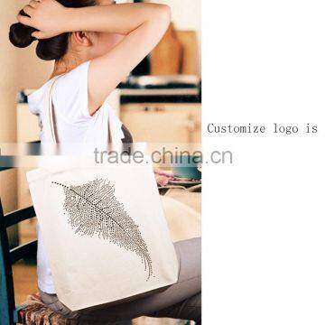 canvas bag with tote in shopping bag for fashionable lady