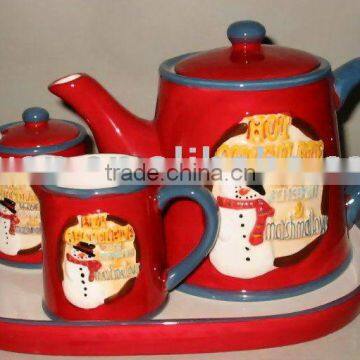 Christmas teapot