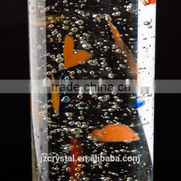 Muli-color Decorative Crystal Glass Polished Pillars