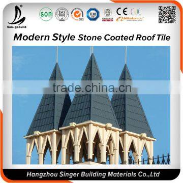 Anti Fading Stone Coated Steel Roofing Tile, Shingle Tiles, Bond Type of Roof Tile