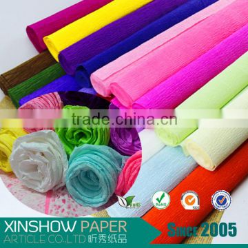 Crepe paper roll/double sided crepe paper for flower rose