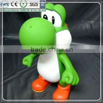 small cartoon dinosaur plastic action figure; cartoon plastic figure; custom plastic figure