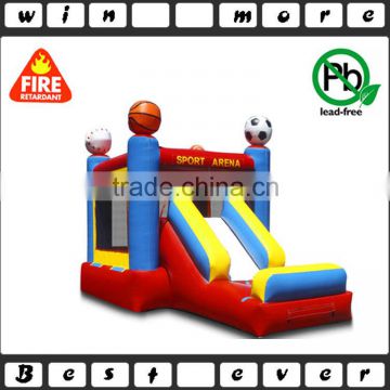 multisports arena inflatable jumper with slide prices, used commercial bouncy combo equipment for adults and kids