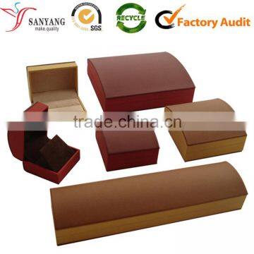 Custom arched paper jewelry packaging boxes sets for various jewelry gift packs cheap sale