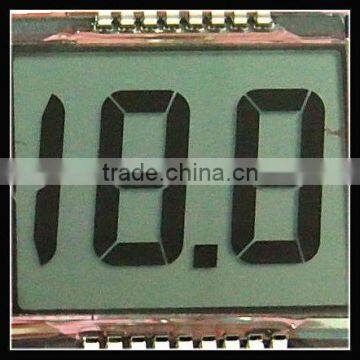 3v small lcd panel 3 digit one dot 7segment lcd display