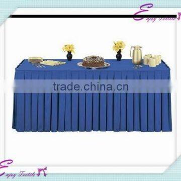 YHK#13 pleats table skirt - polyester banquet wedding wholesale chair cover sash table cloth skirt linen