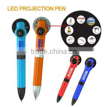 advertising gift light up pen Led Logo Projector Pen